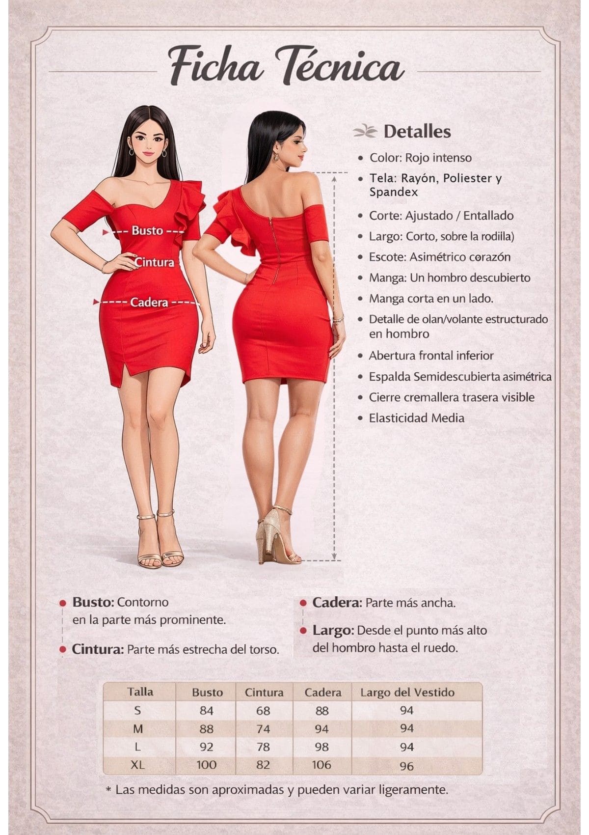 Vestido Casual Elegante Leya / S-M