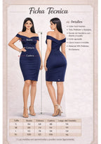 Vestido Luana – Silueta ceñida midi en tela stretch