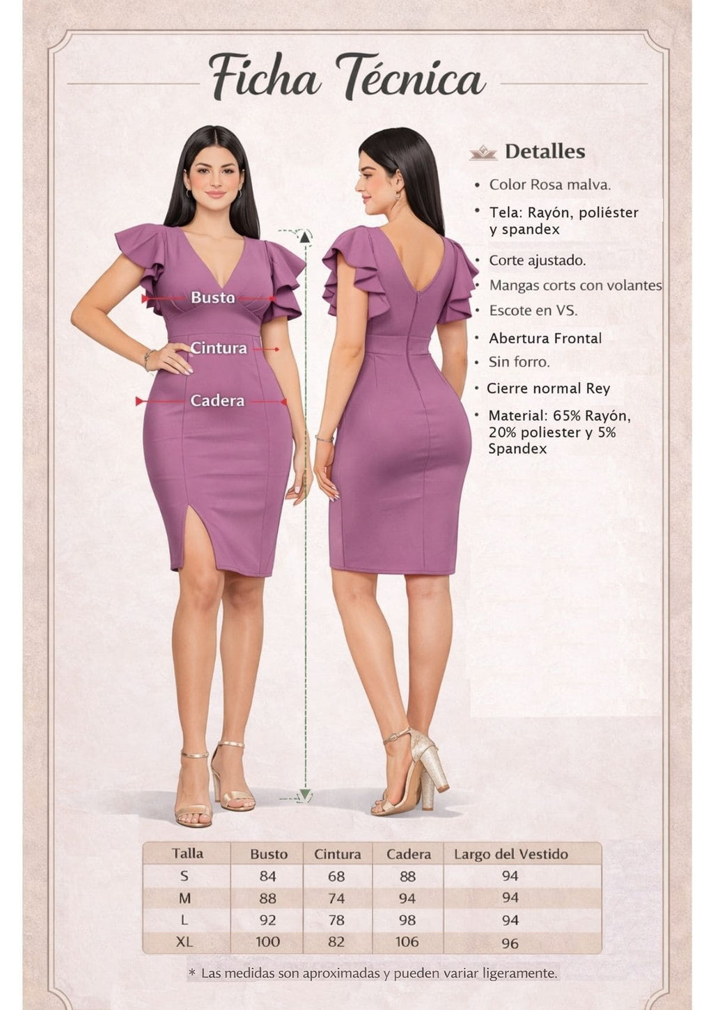 Vestido Yuli – Silueta ceñida midi en tela stretch