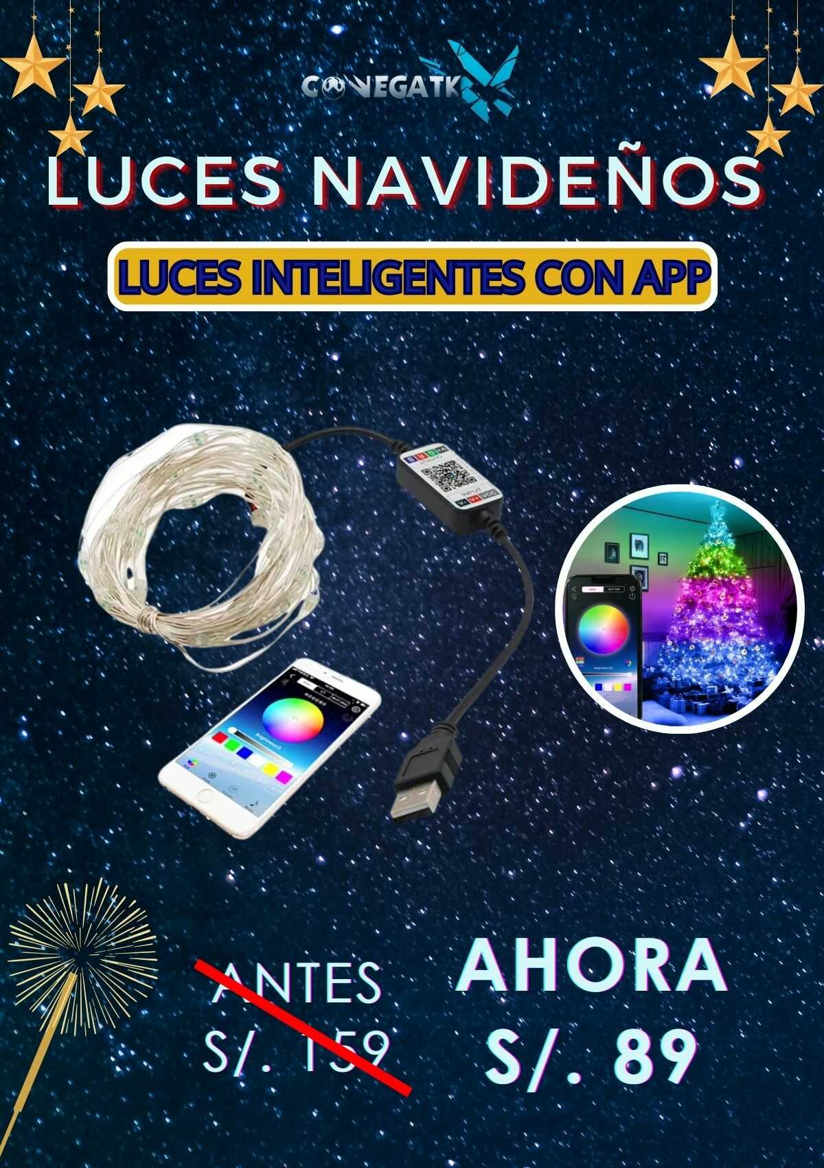 Luces inteligentes de navidad