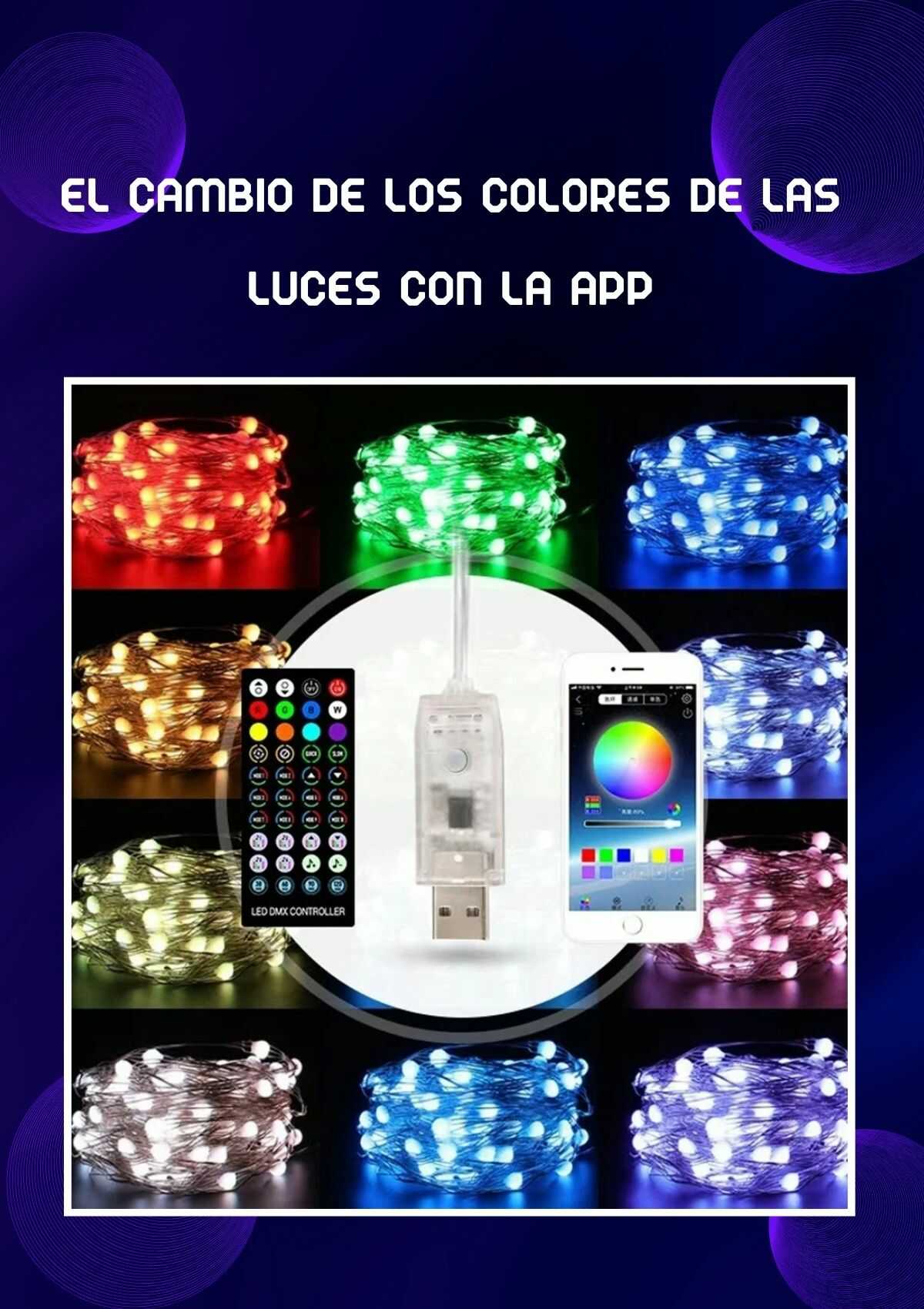 Luces inteligentes de navidad