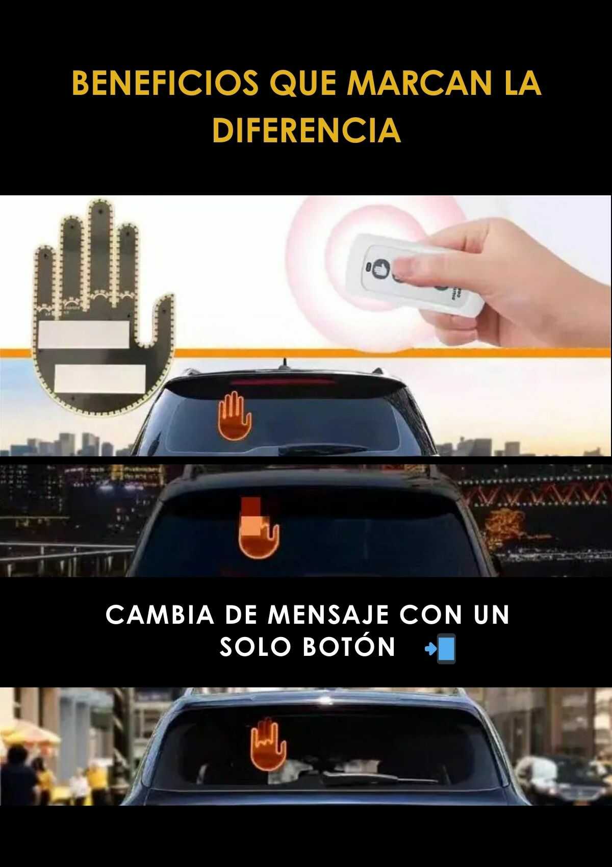 Mano Led gestos - Auto