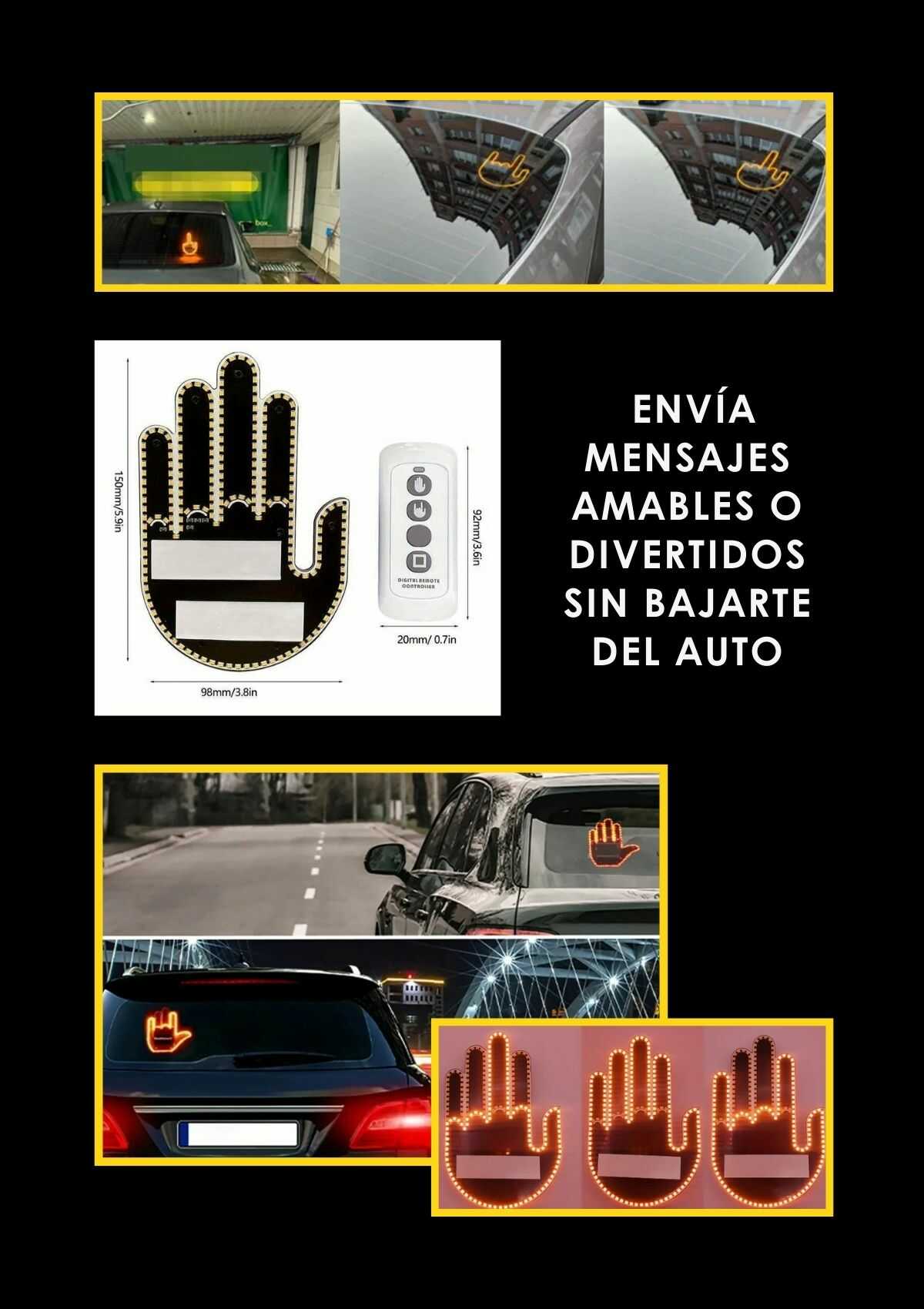 Mano Led gestos - Auto