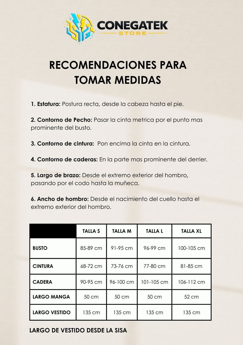 Vestido Elegante Katty con manga Larga / S-M-L-XL