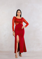Vestido Elegante Katty con manga Larga / S-M-L-XL