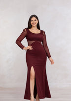 Vestido Elegante Katty con manga Larga / S-M-L-XL