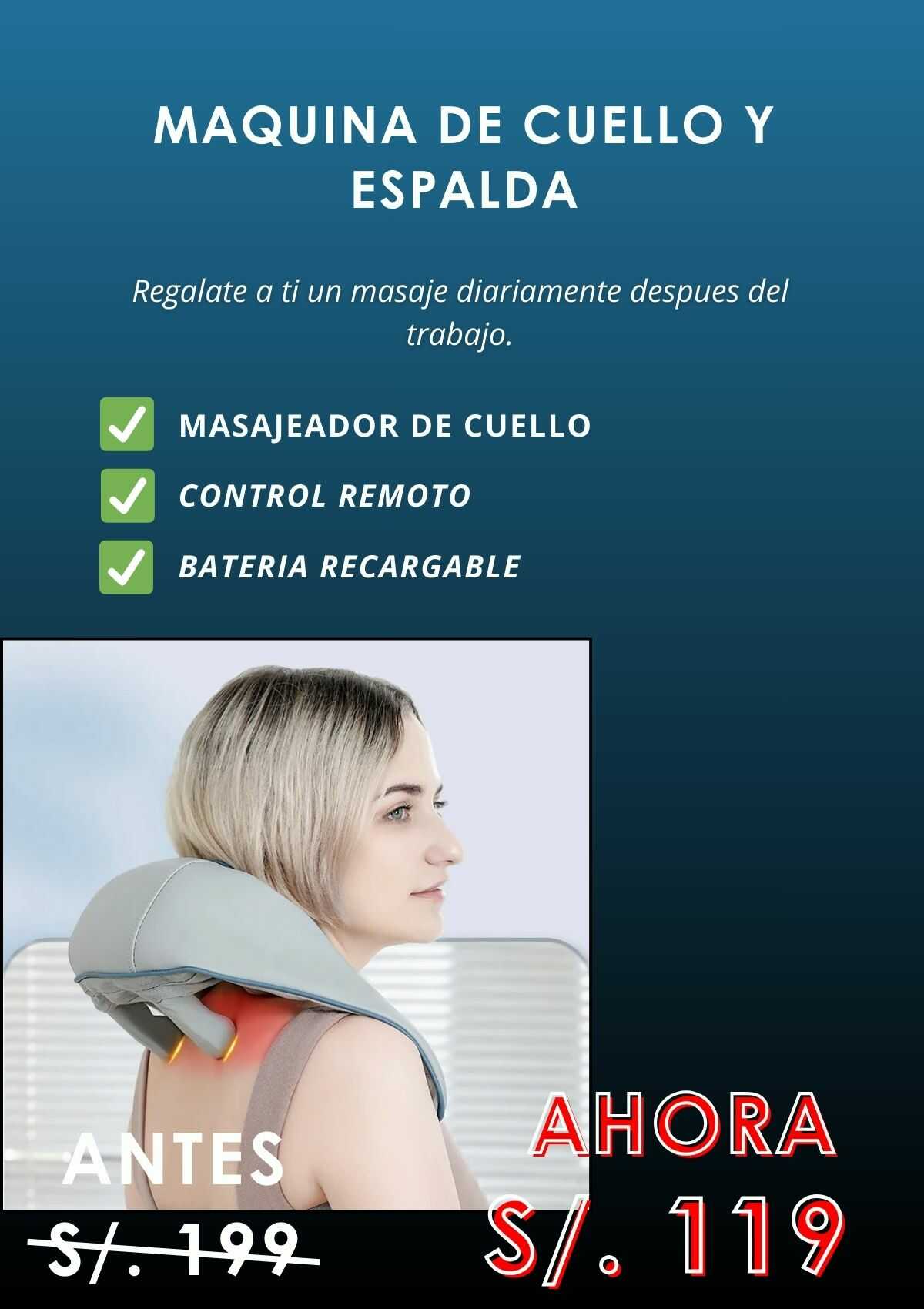 Masajeador Relax para cuello y espalda
