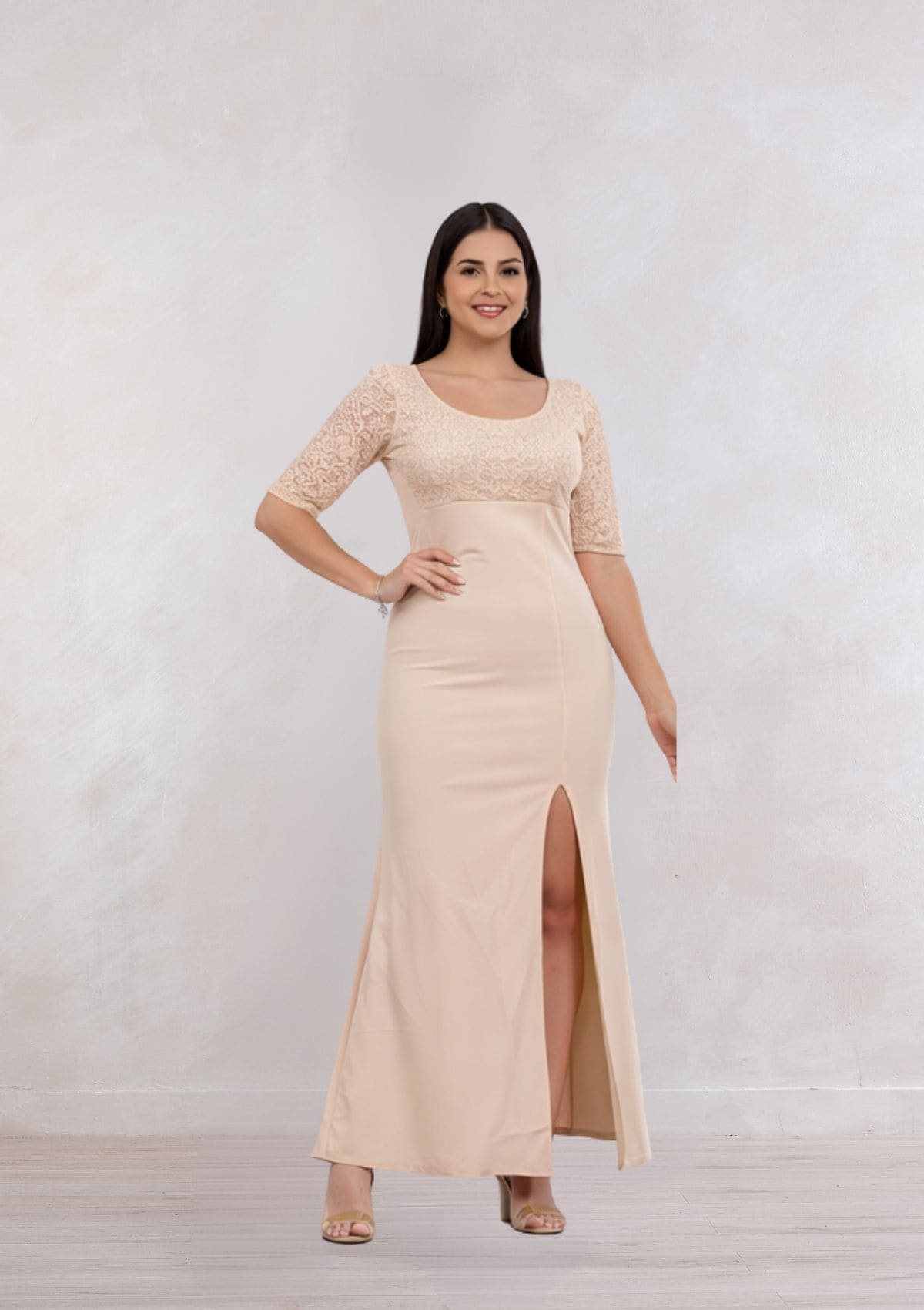 Vestido Elegante Anna con manga corta / S-M-L-XL