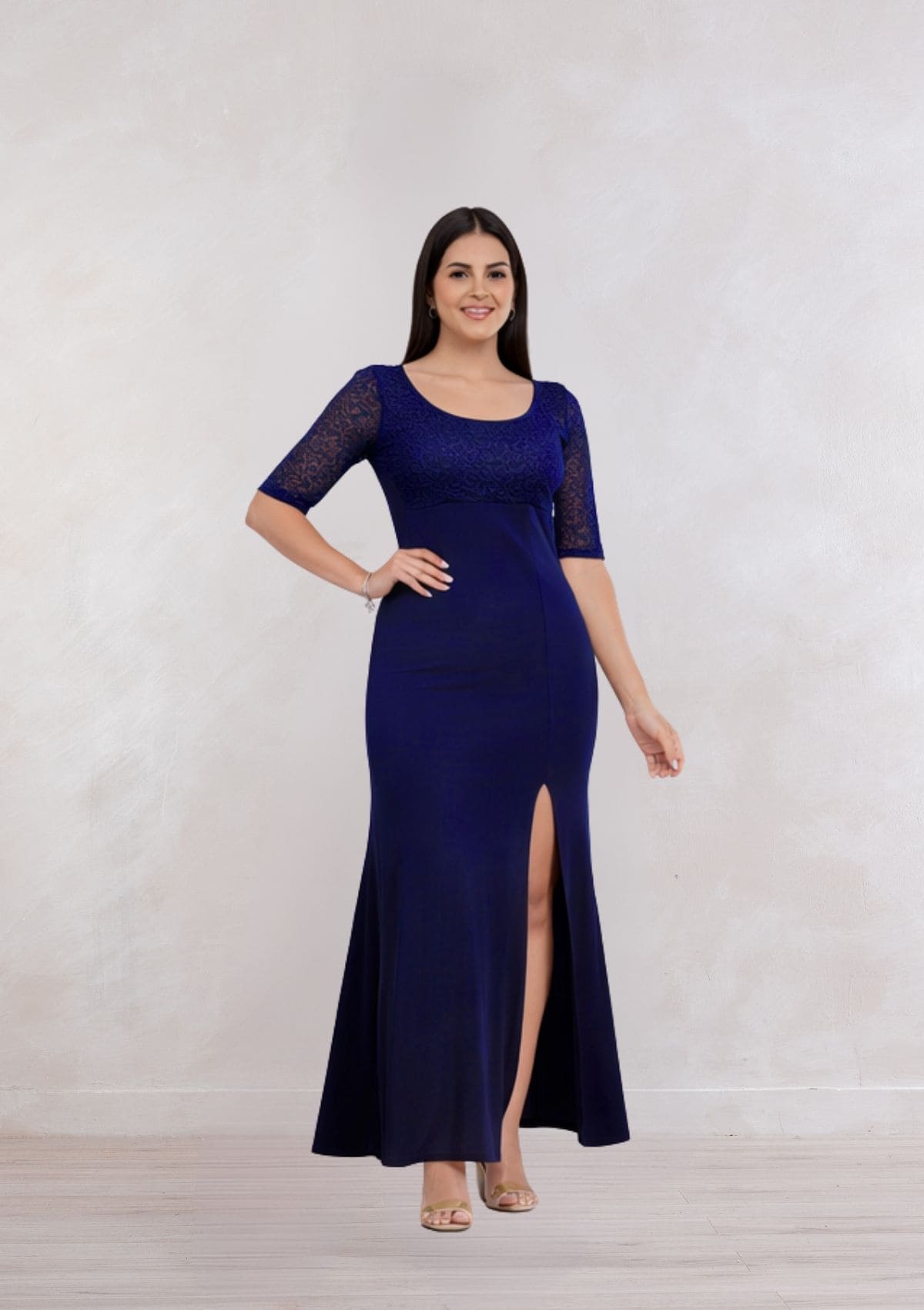 Vestido Elegante Anna con manga corta / S-M-L-XL